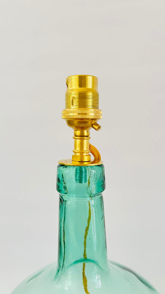 Antique French Mini Demijohn Lamp