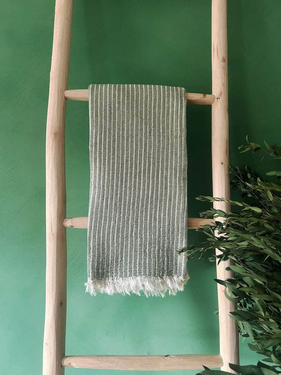 Portobello Hammam Towel - Olive