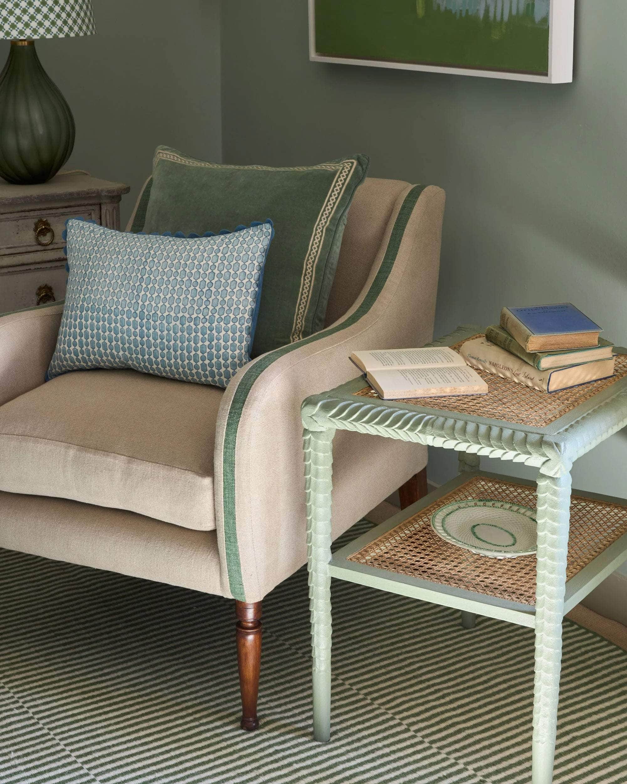 Pavilion Wooden Side Table - Green