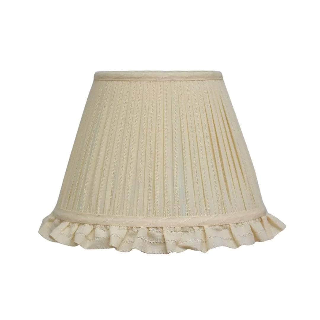 Cream Embroidered Stripe Lampshade
