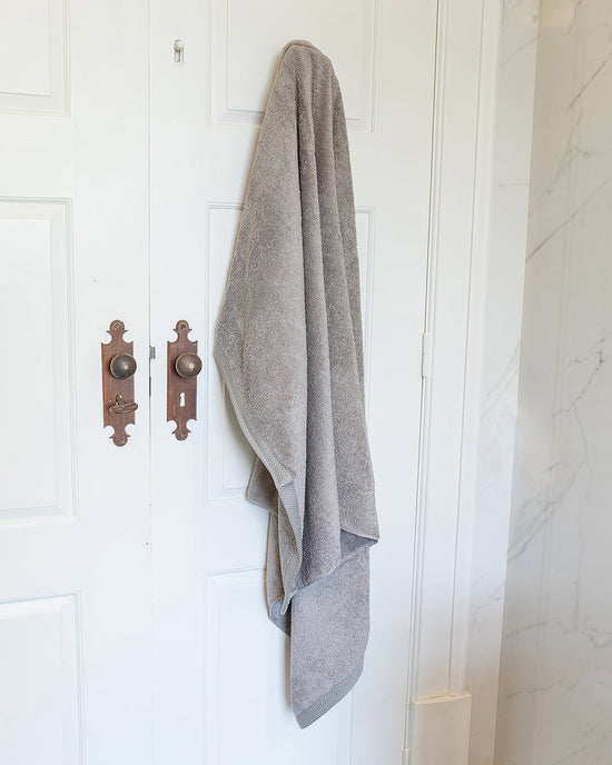Light Grey Cotton Bath Towel