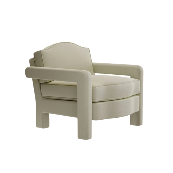 Elio Armchair, Nougat Boucle