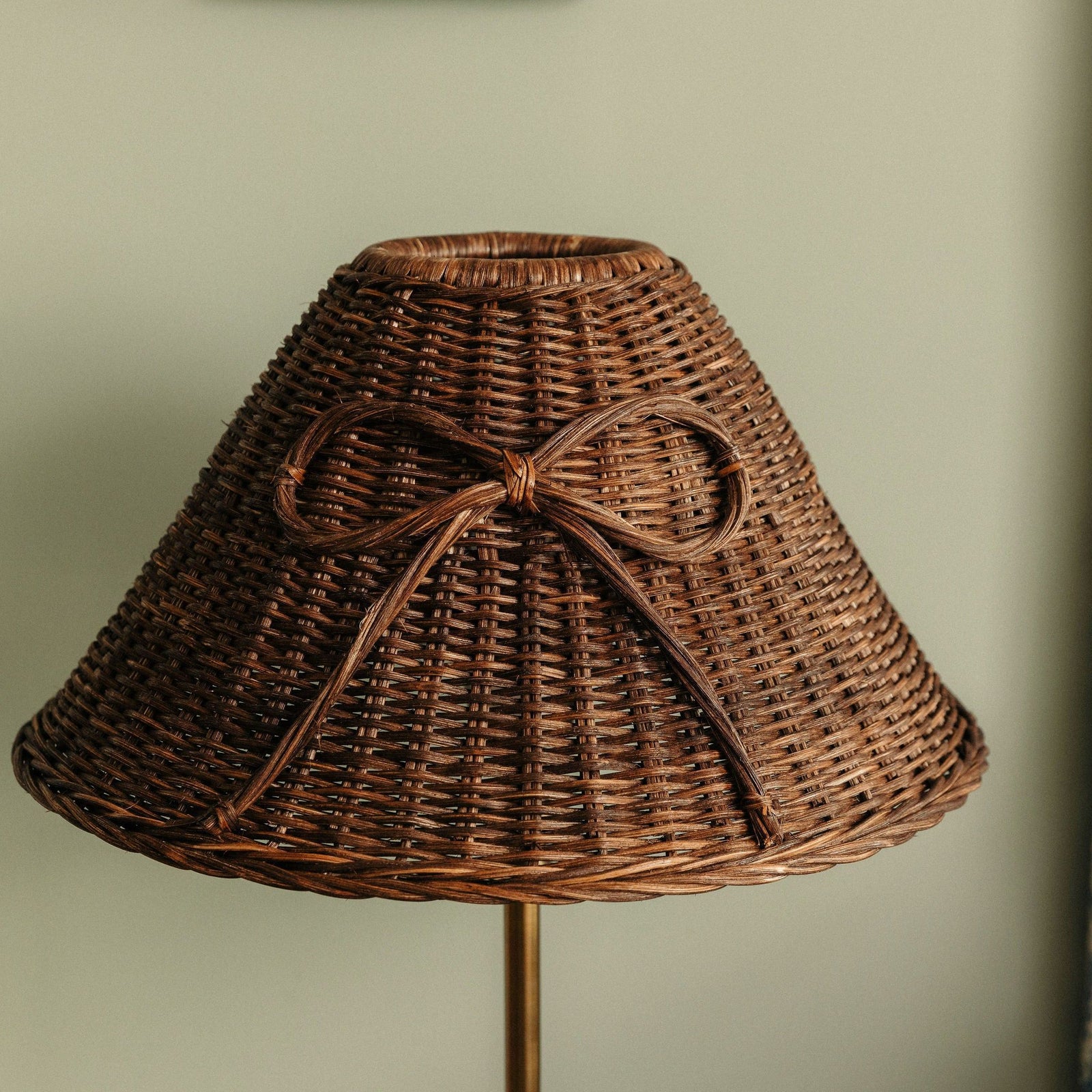 Bow Rattan Lampshade