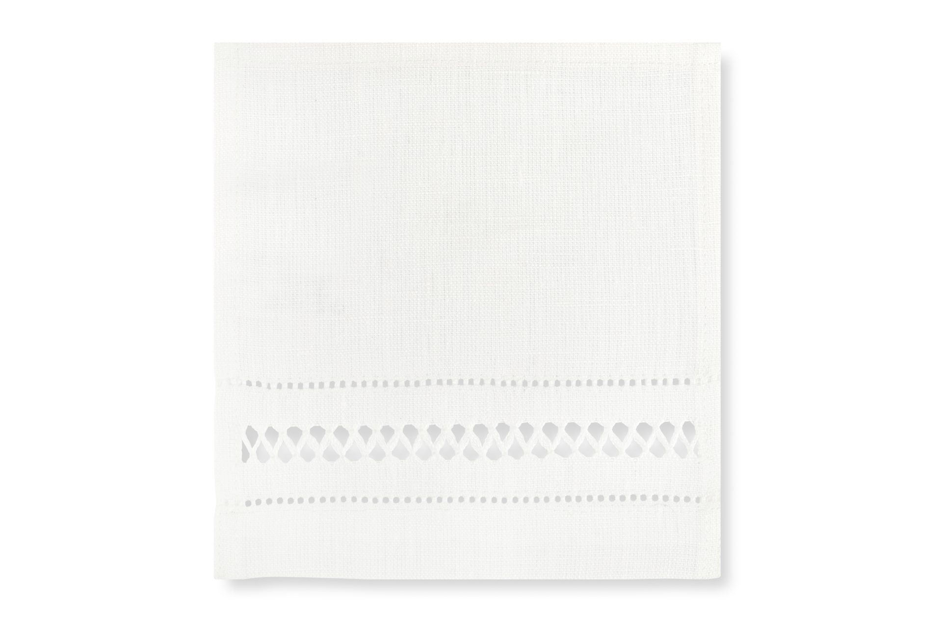 Set of 6 Diamond Stitch Square Cocktail Napkins