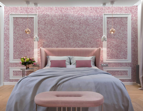 Marbled Wallpaper - 'Ditzy' Col: Eglantine- Mica Coated Non-Woven