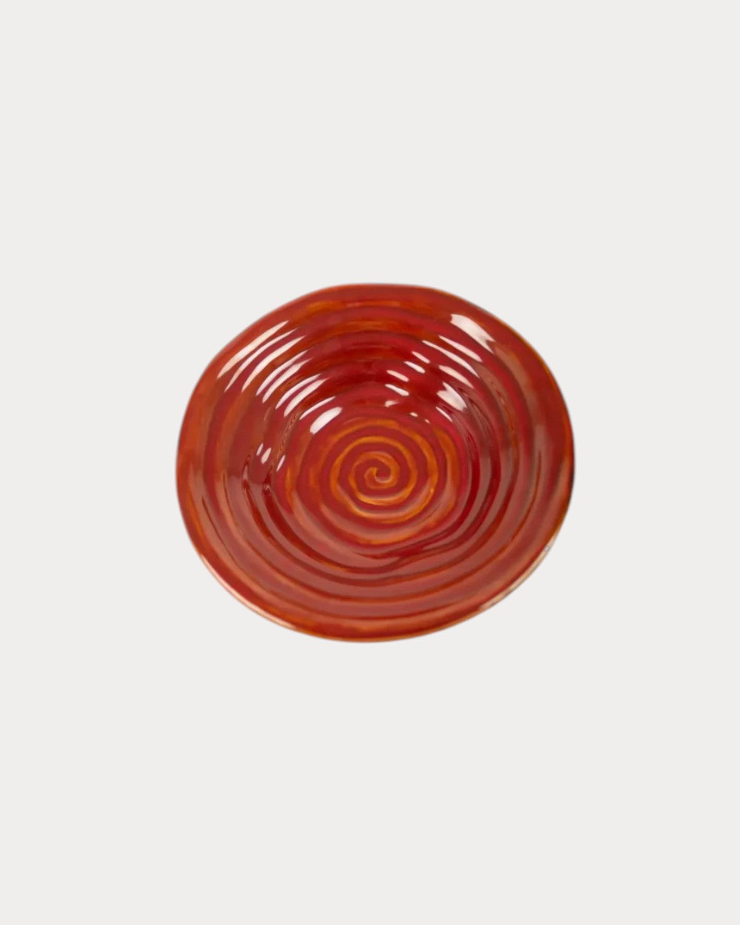 Primavera Red Stoneware Platter, Ø30.50 x H7.5 cm