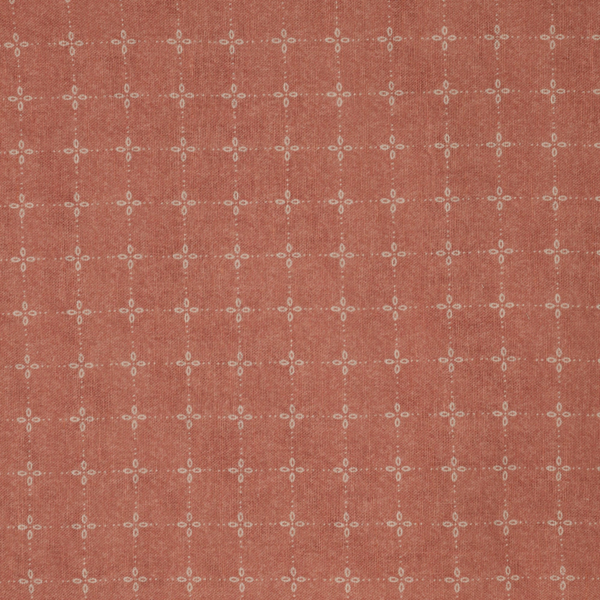 Tiroler Check Fabric - Soft Red