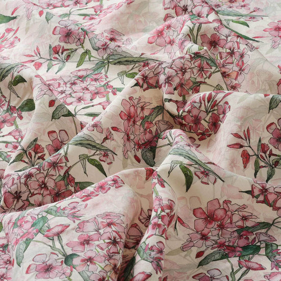 Pink Phlox Rows Fabric