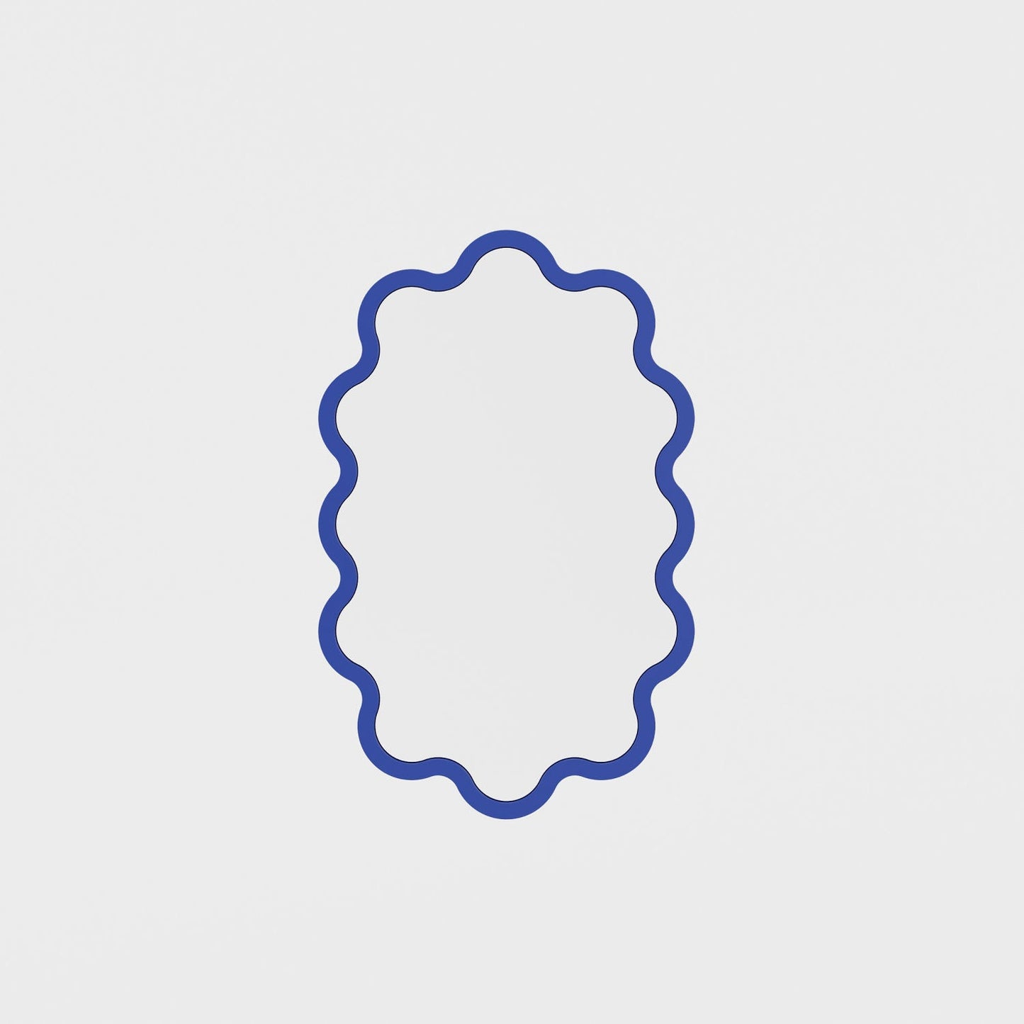 Hvyli Oval - Wavy Wall Mirror