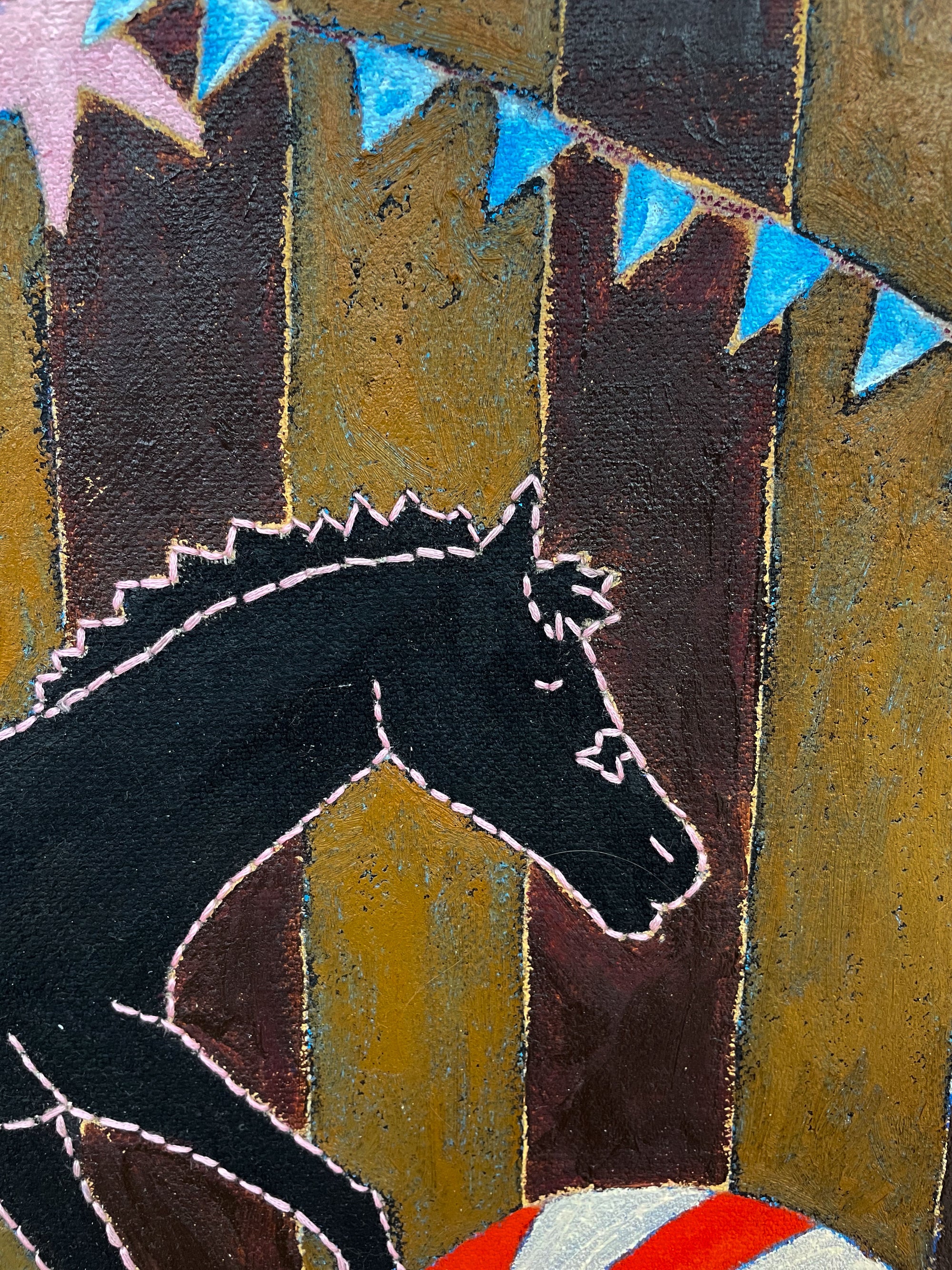 Striped Horse Two, Original Painting