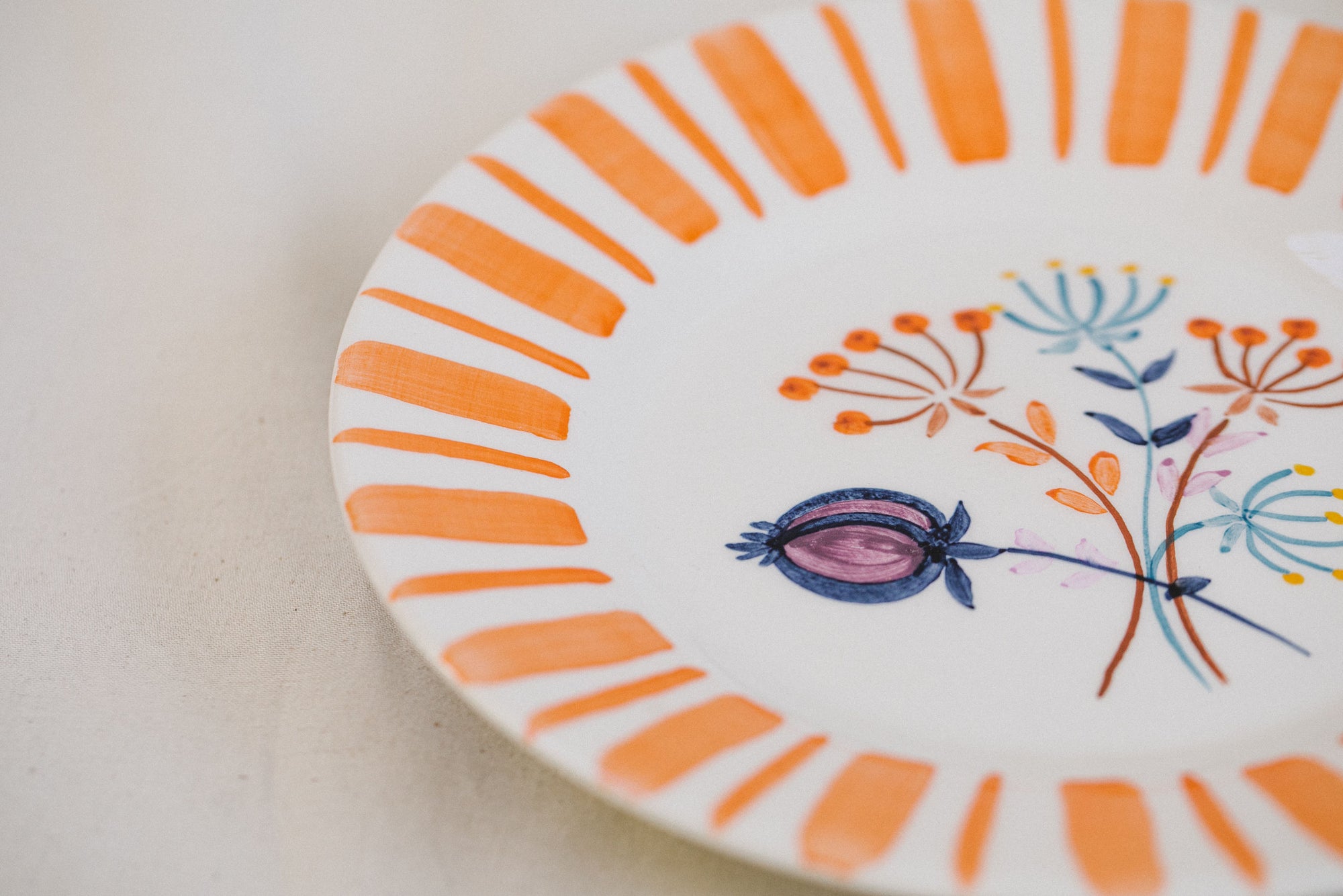 Orange Dinner Plate – The Portuguese Chitas