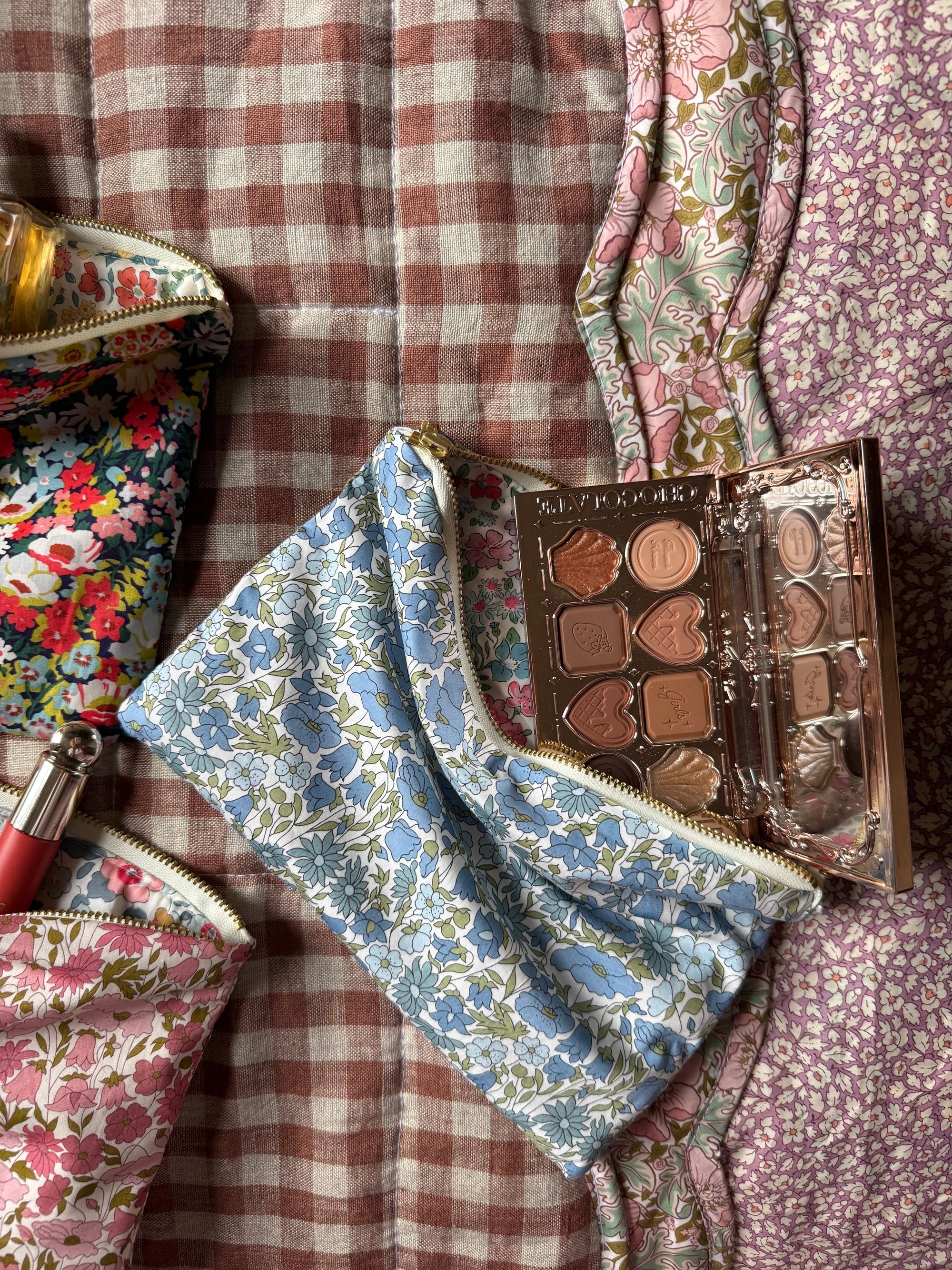 Pouch made from Liberty Fabric 'Poppy and Daisy Blue'