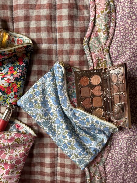 Pouch made from Liberty Fabric 'Poppy and Daisy Blue'
