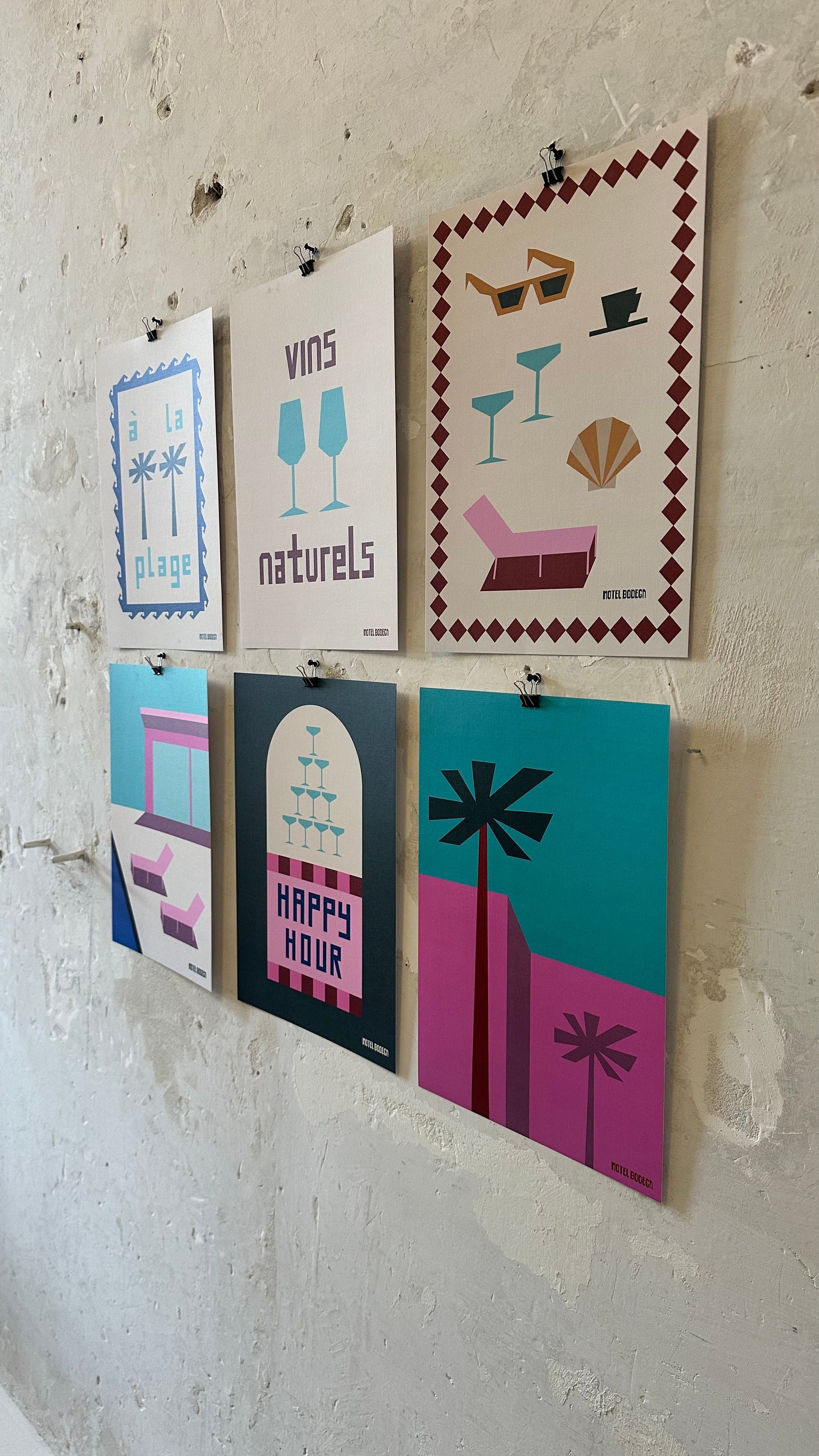 Sun Loungers A3 Print