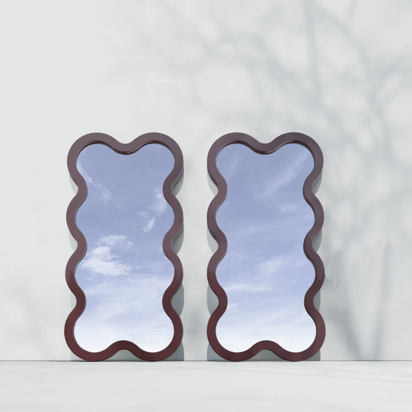 Hvyli 8 - Narrow Wavy Wall Mirror by oitoproducts