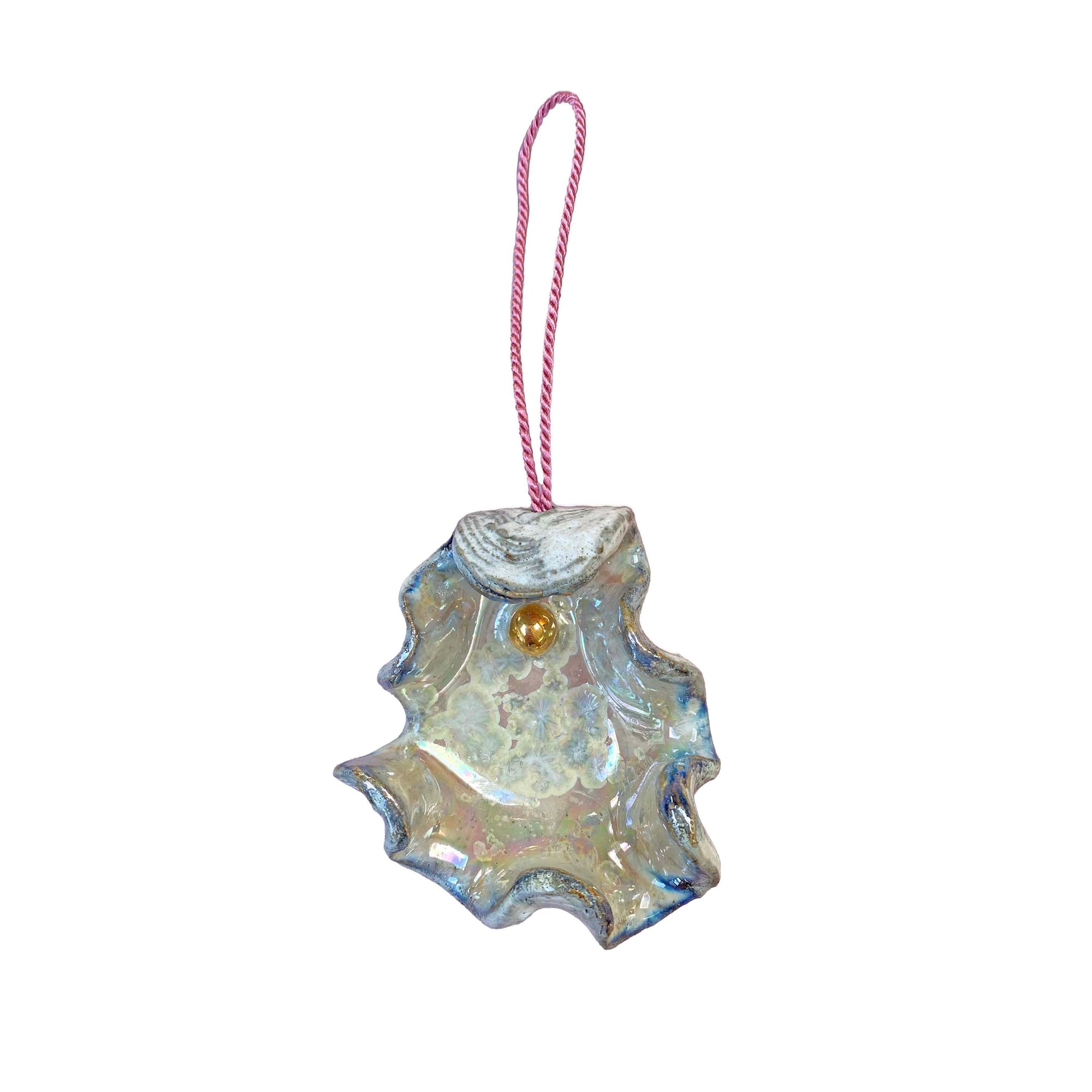 Oyster Shell Christmas Decoration Bauble Ornament