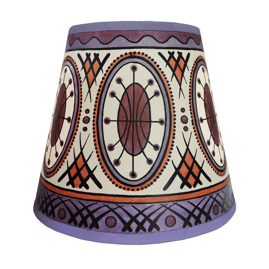 Callisto Hand Painted Lampshade in Mauve