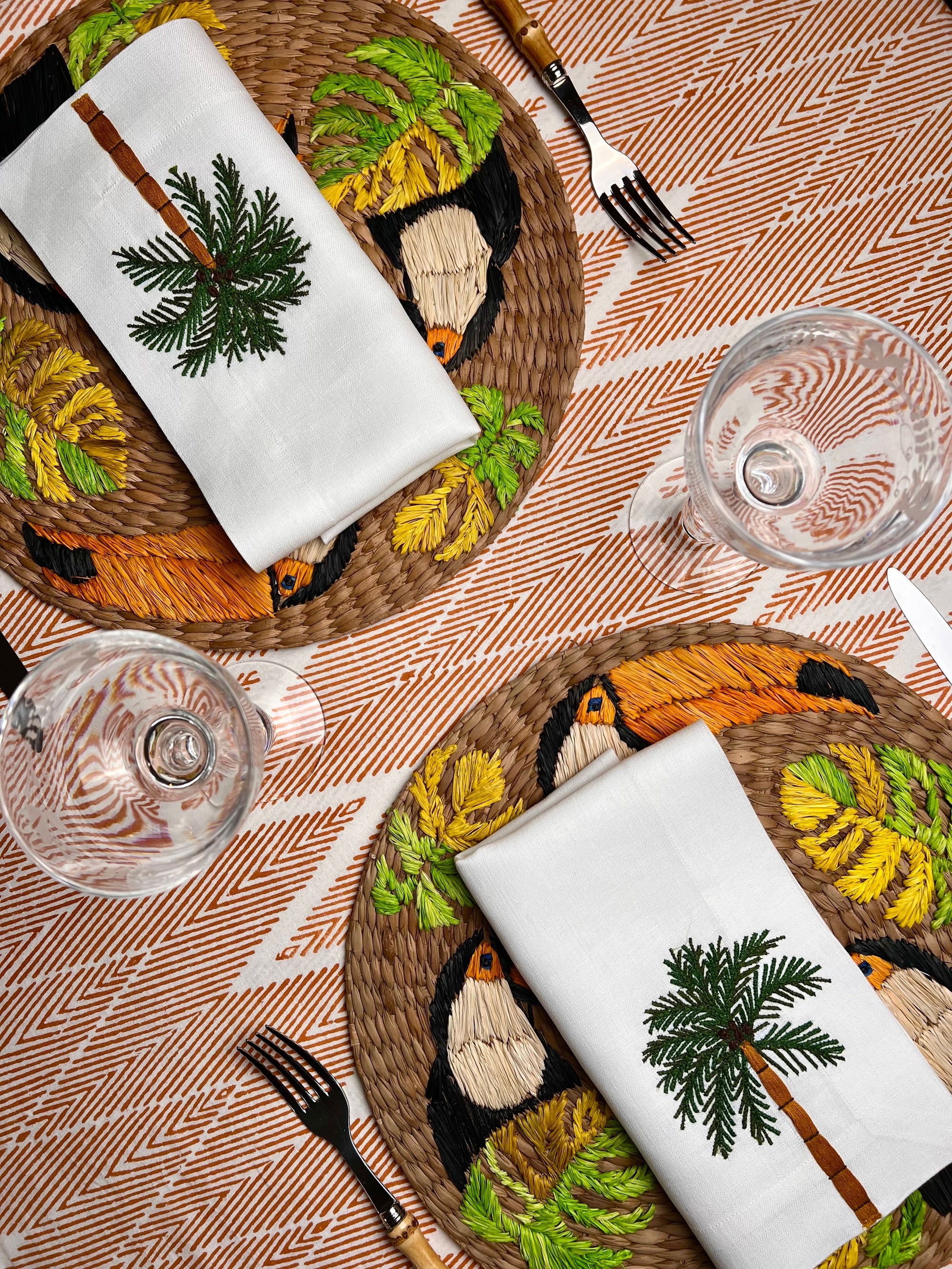 The 'Le Palmier' Palm Napkin