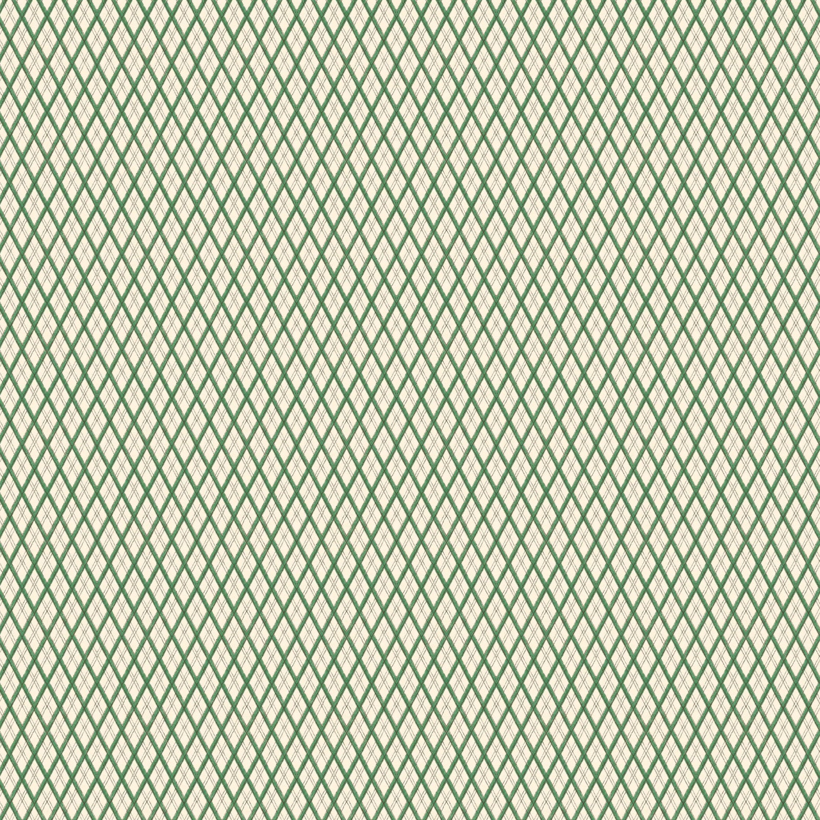 Little Lattice Wallpaper - Green