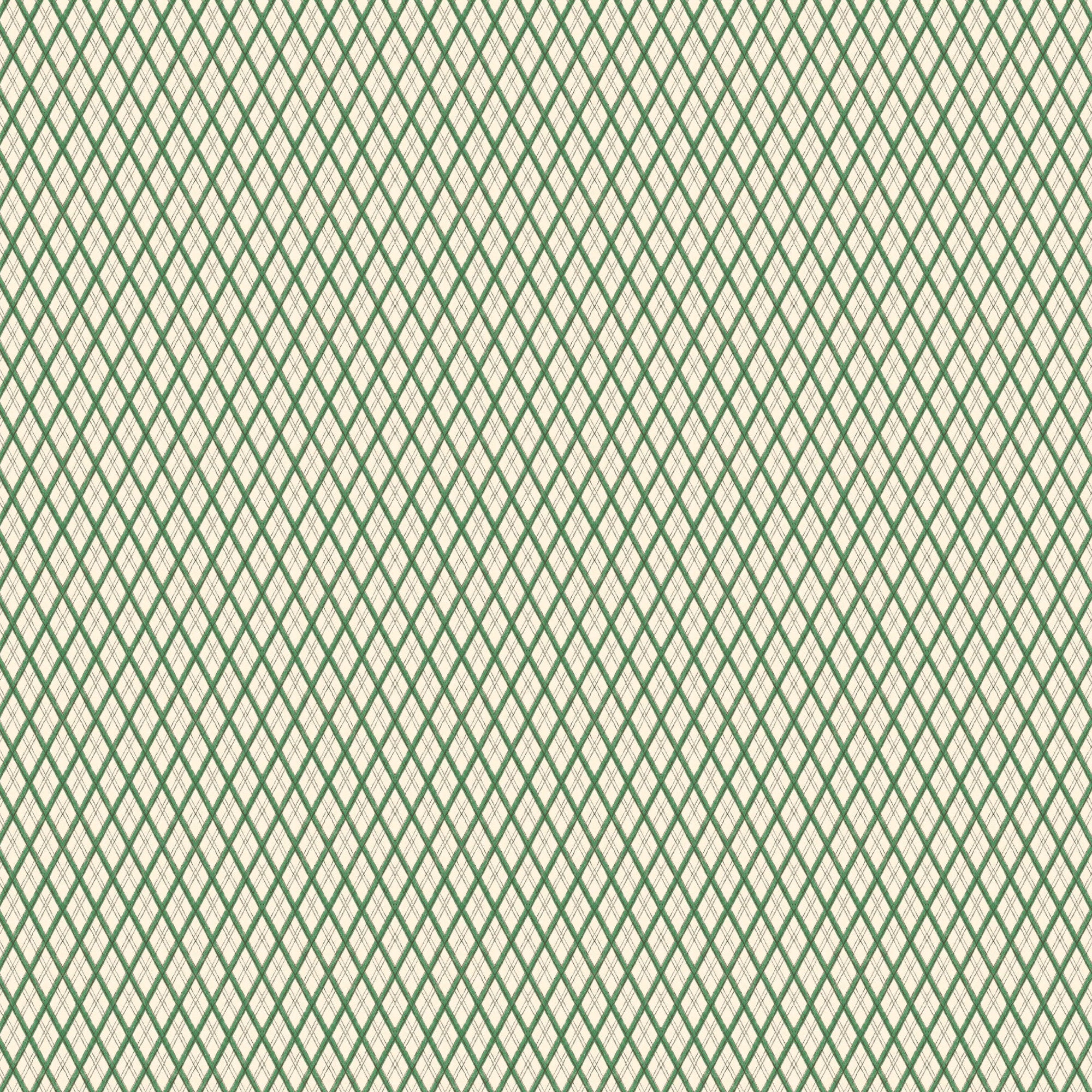 Little Lattice Wallpaper - Green