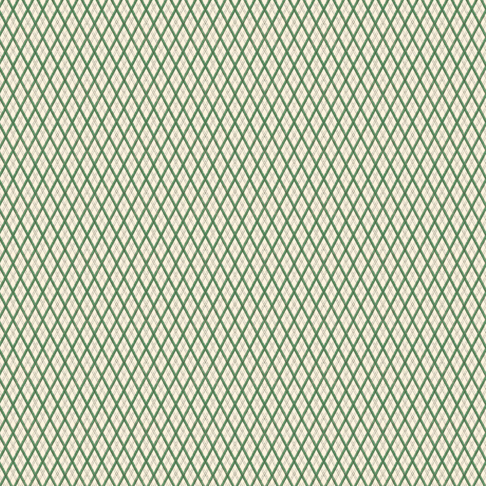 Little Lattice Wallpaper - Green