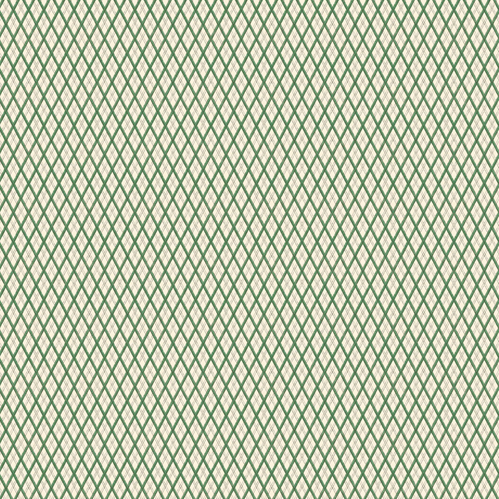 Little Lattice Wallpaper - Green
