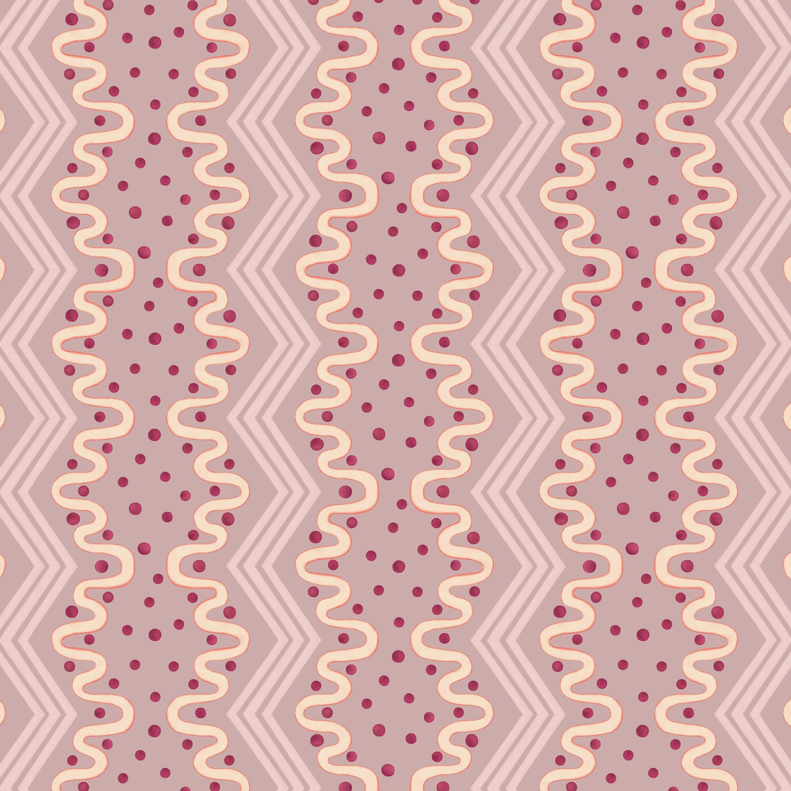 Madame Ziggle Wallpaper - Blueberry Yoghurt