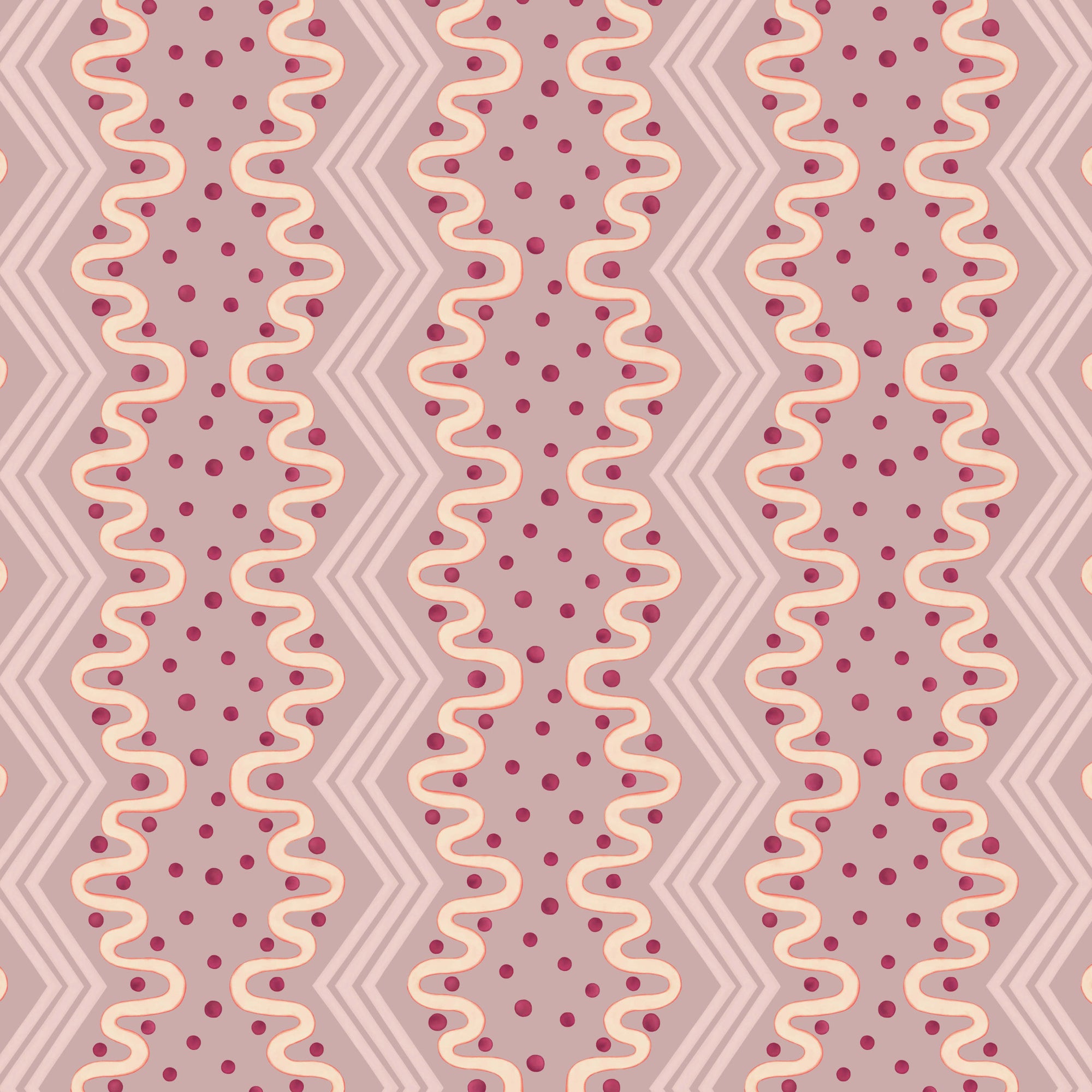 Madame Ziggle Wallpaper - Blueberry Yoghurt