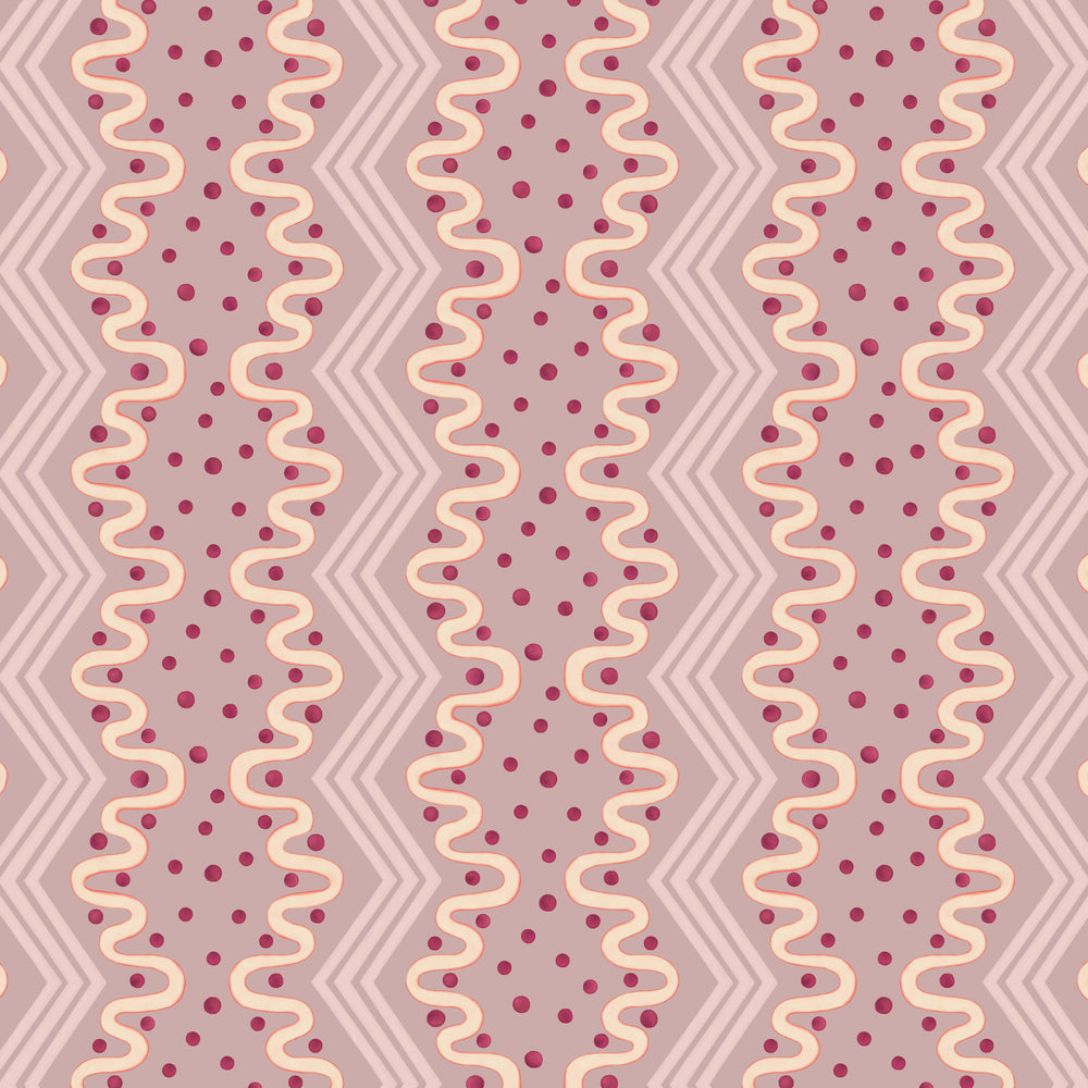Madame Ziggle Wallpaper - Blueberry Yoghurt