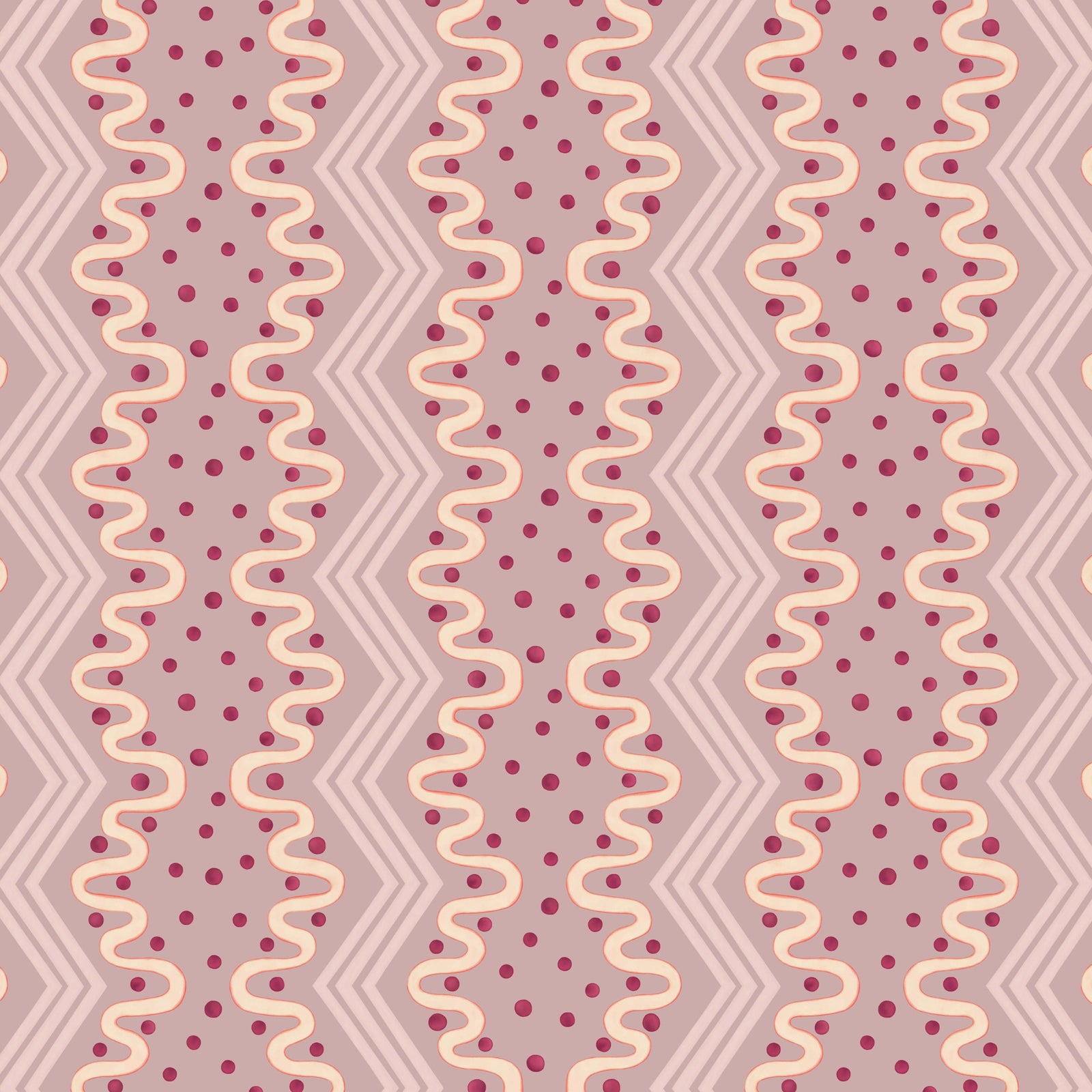 Madame Ziggle Wallpaper - Blueberry Yoghurt