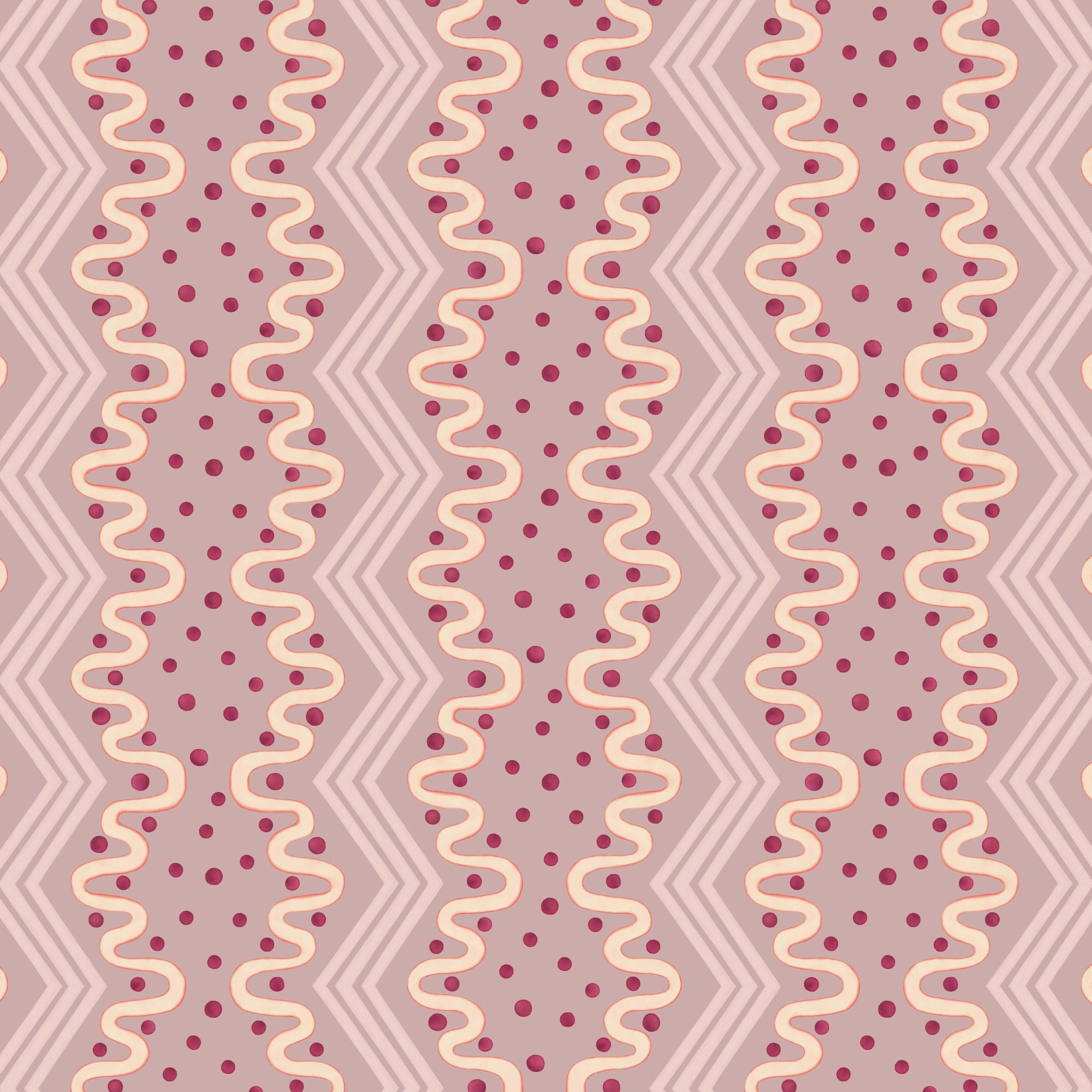 Madame Ziggle Wallpaper - Blueberry Yoghurt