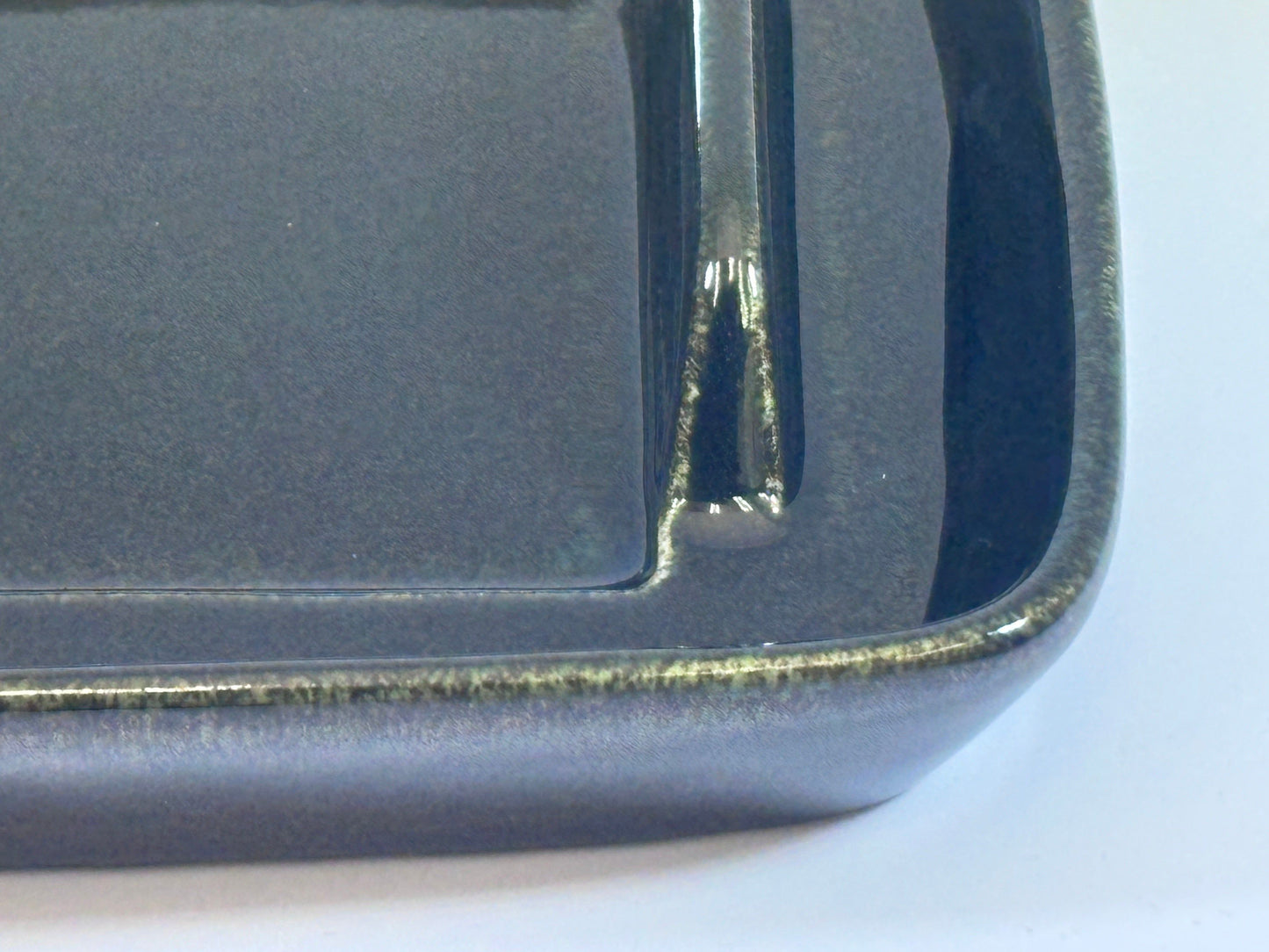Abstract Butter Dish with Handle