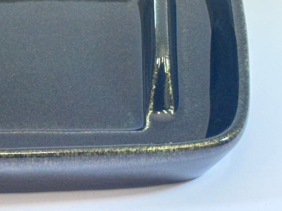 Abstract Butter Dish with Handle