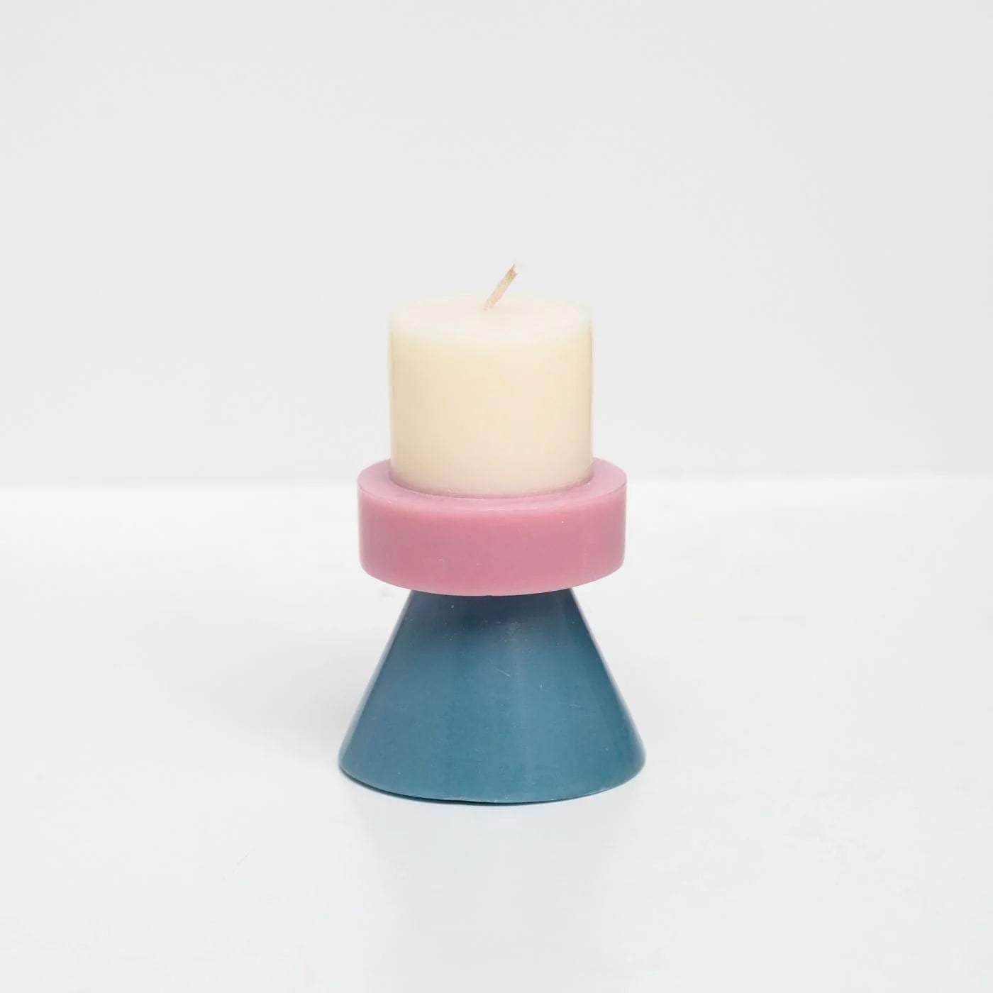 Stack Candle Mini - Ivory / Lavender / Blue Grey
