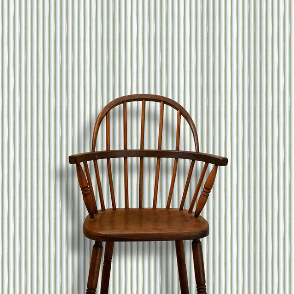 Modern Ticking Wallpaper - Seafoam