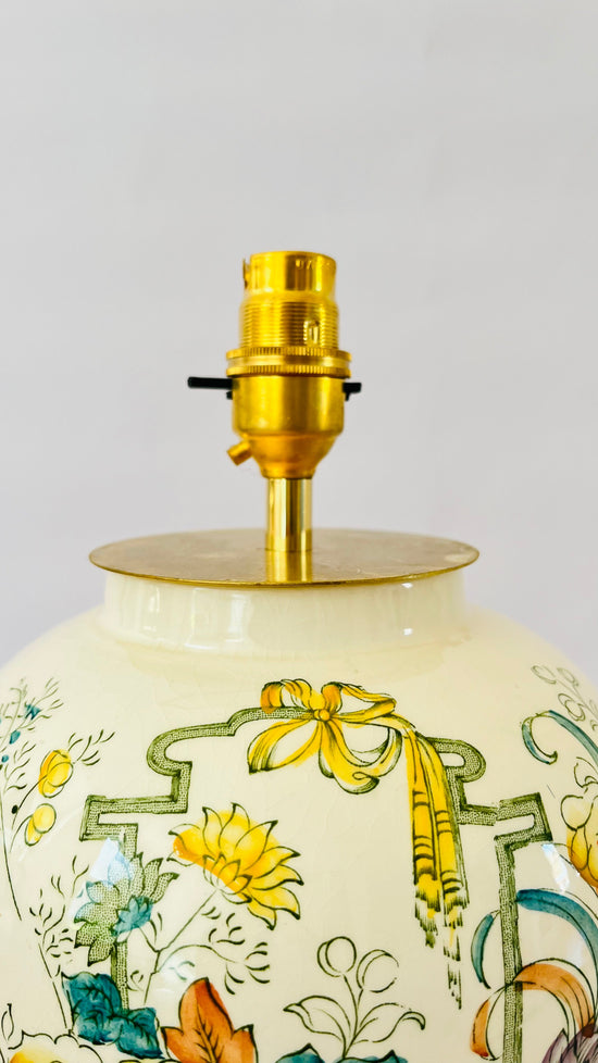 Antique Mason’s Flower Lamp