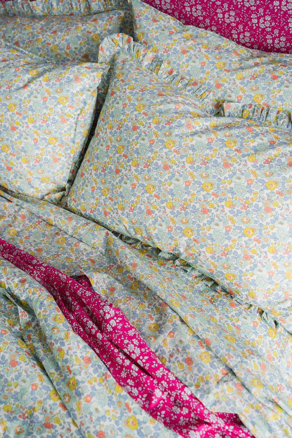 Frill Edge Pillowcase Made With Liberty Fabric Betsy Sage
