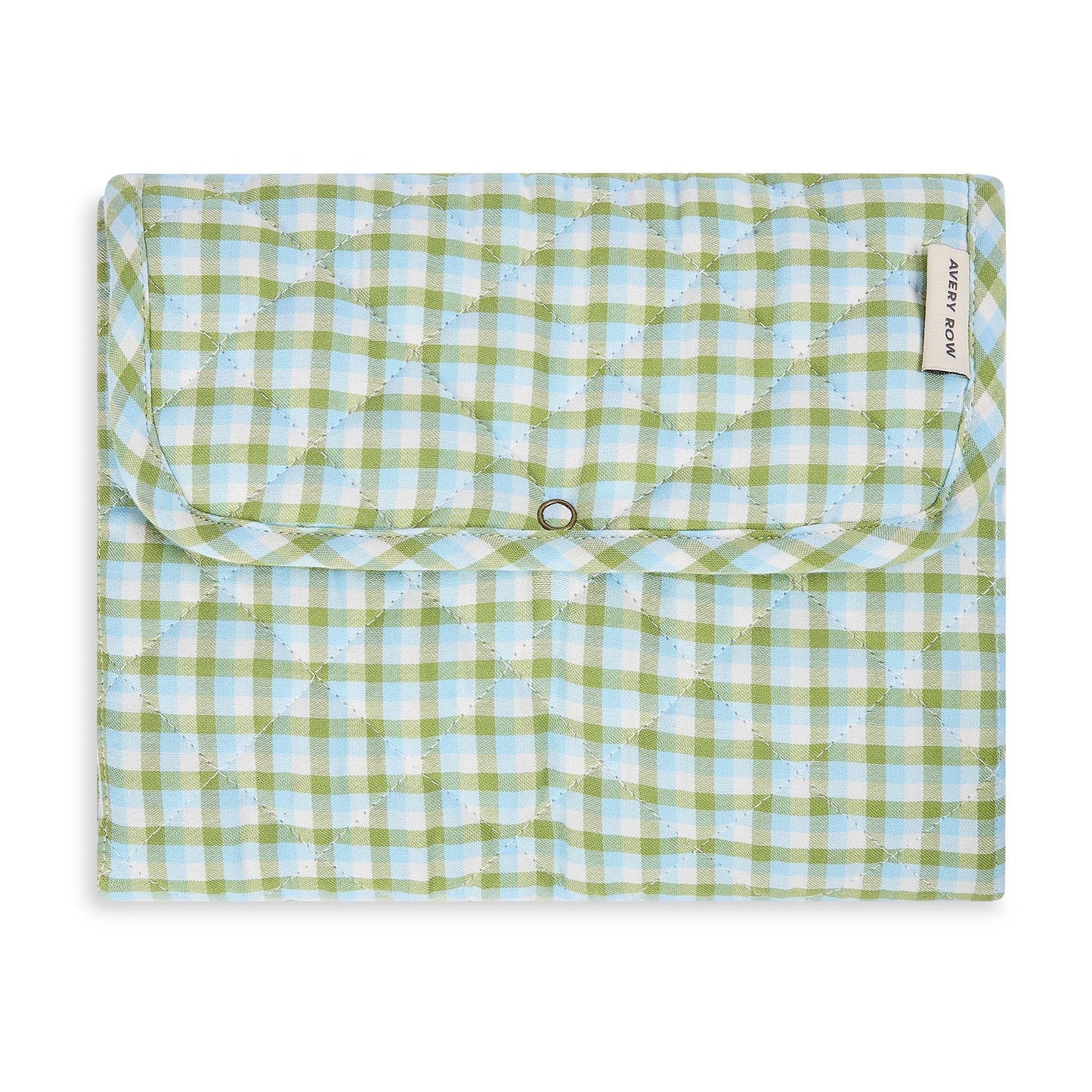 Cotton Travel Baby Changing Mat - Greenhouse Gingham