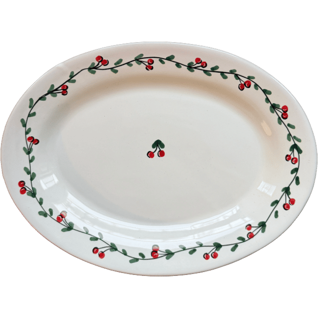 Cherry Frutta Oval Platter - 30 cm