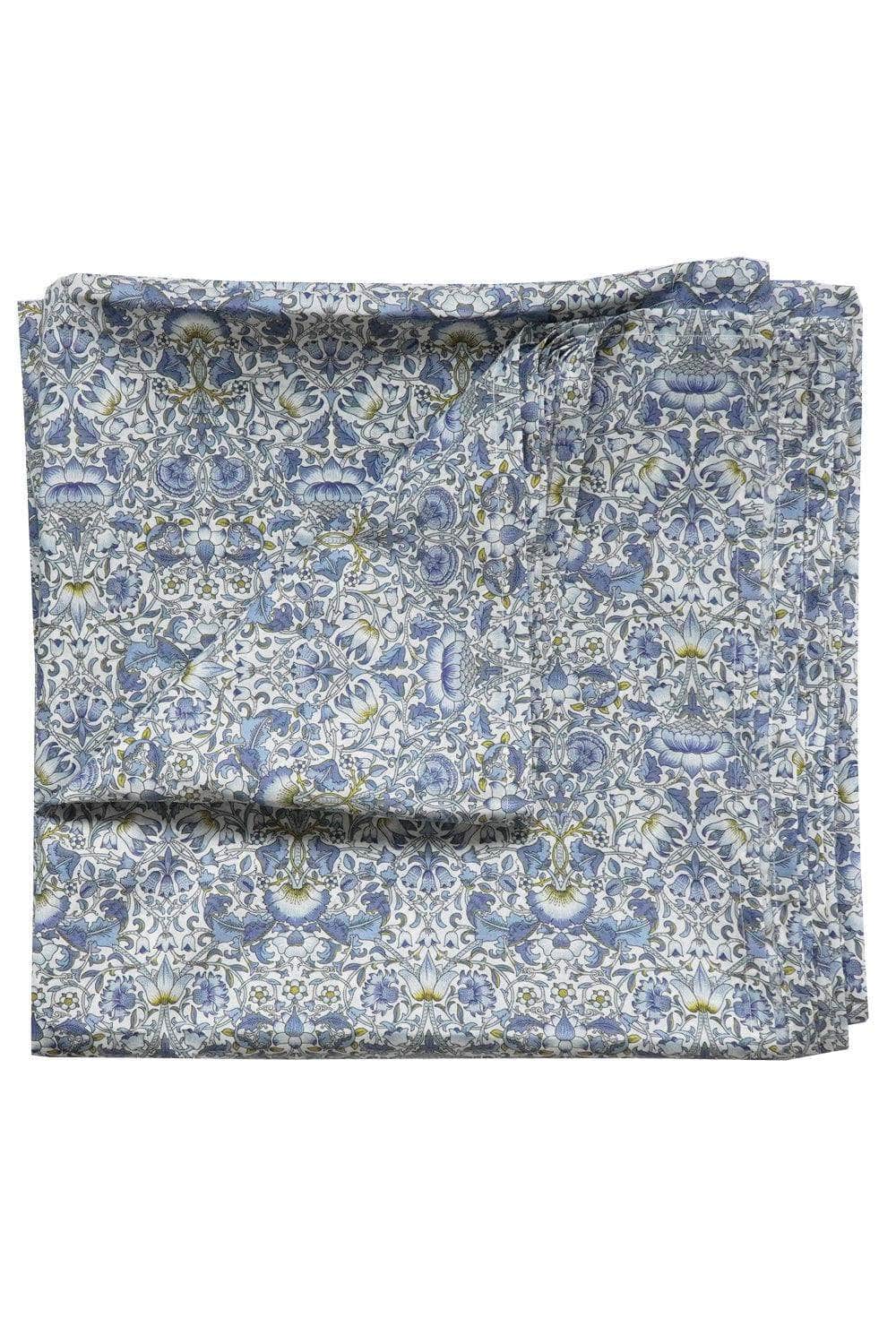 Flat Top Sheet Made With Liberty Fabric Lodden China Blue