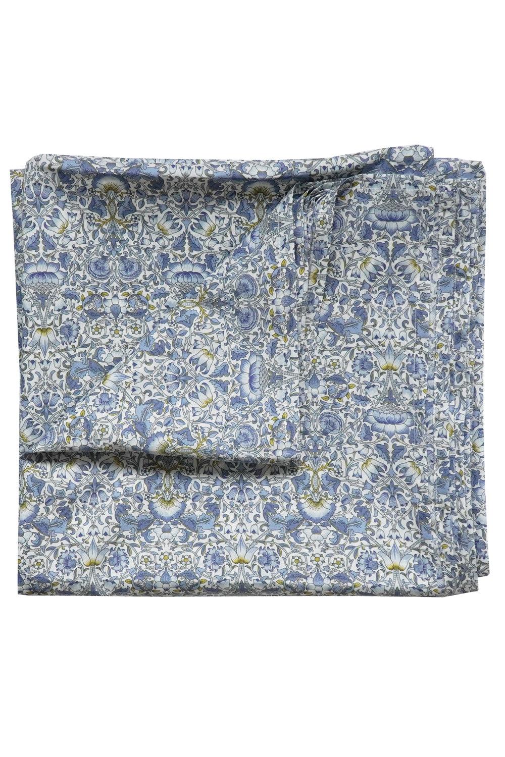 Flat Top Sheet Made With Liberty Fabric Lodden China Blue