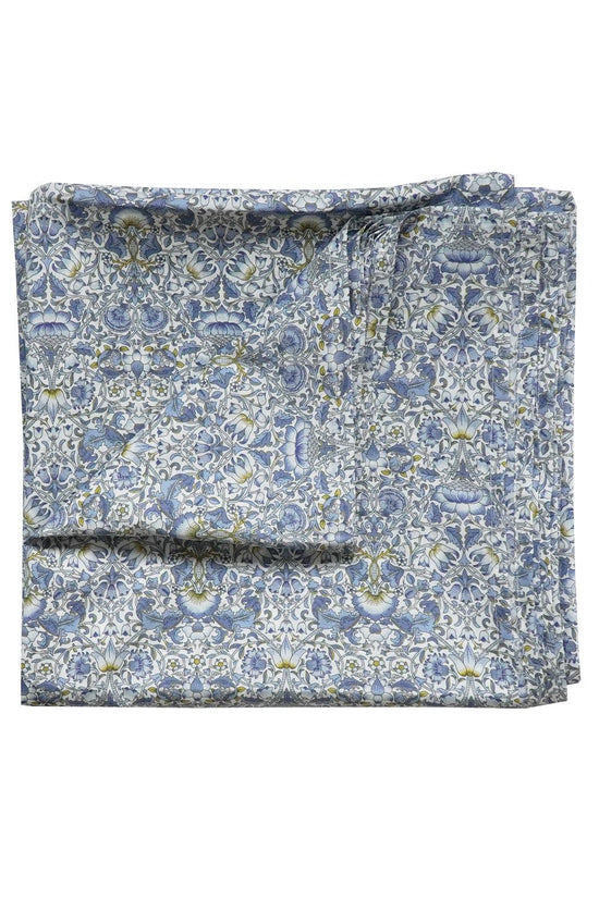 Flat Top Sheet Made With Liberty Fabric Lodden China Blue