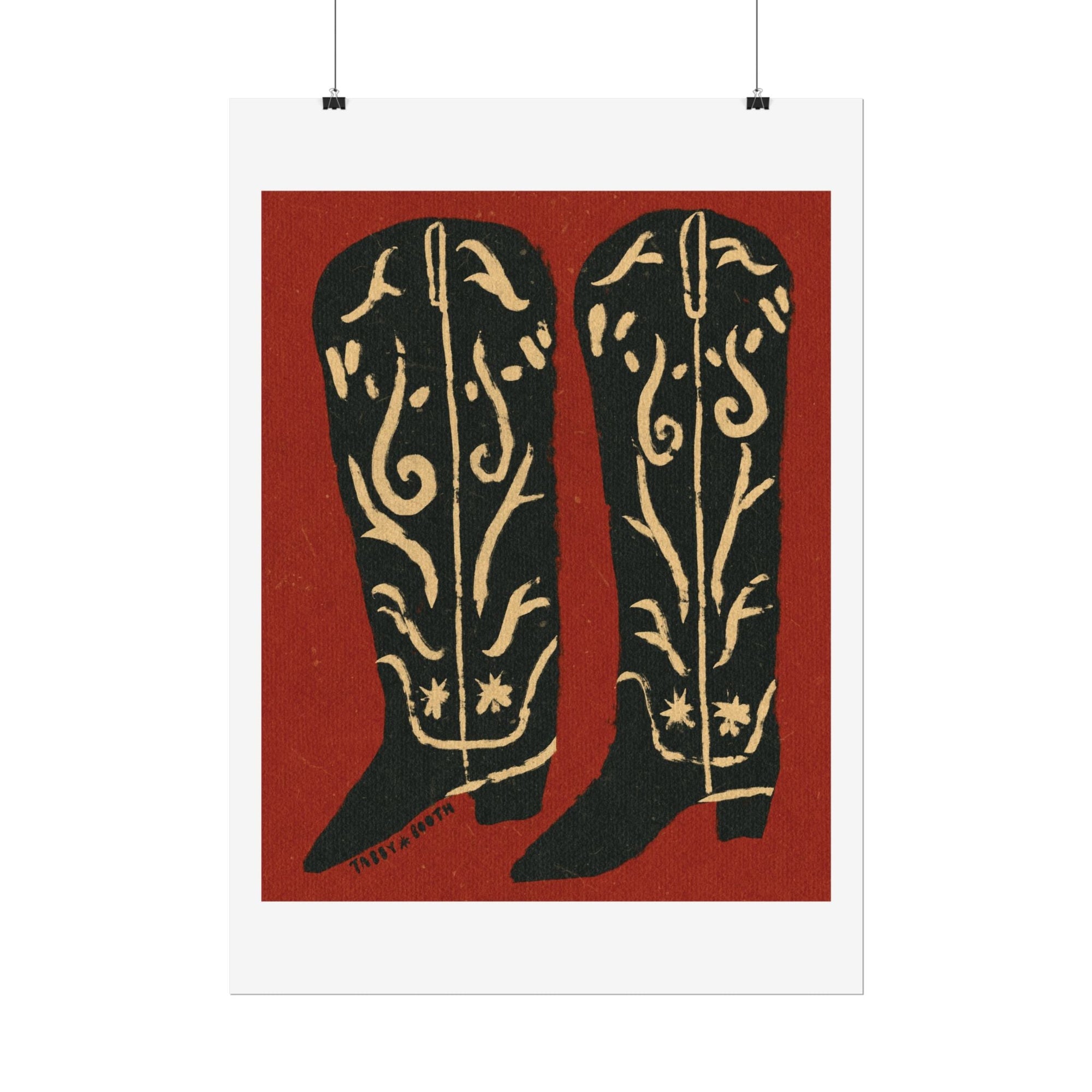 Tabby Booth BOOTS Fine Art Print