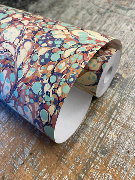 Marbled Wallpaper - 'Aurora' Colour: Opal - Non-Woven