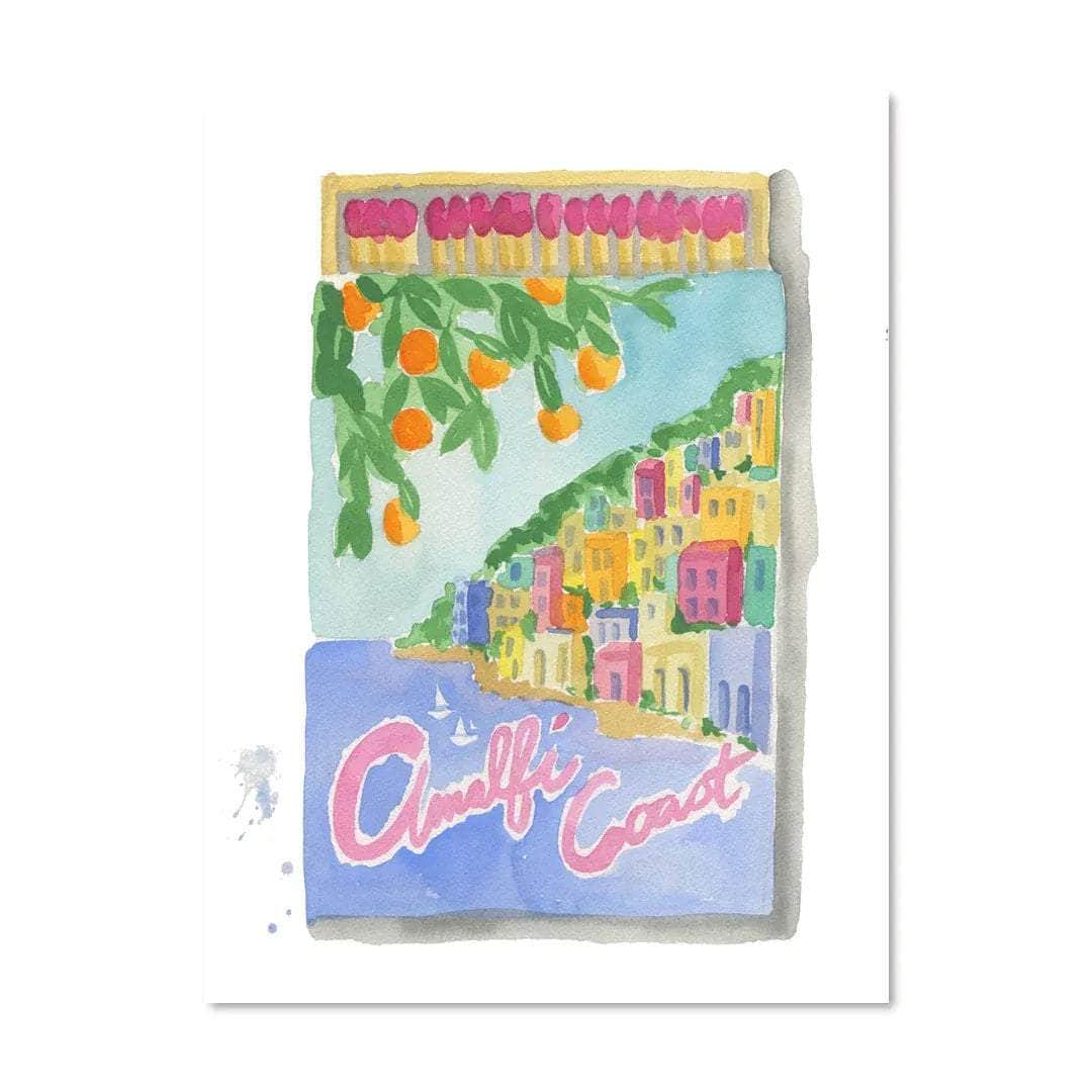 Amalfi Coast Matchbook Print