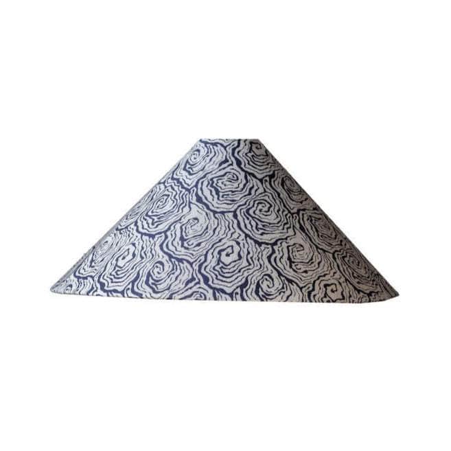 Oysters Monochrome Tapered Cone Lampshade (Large)