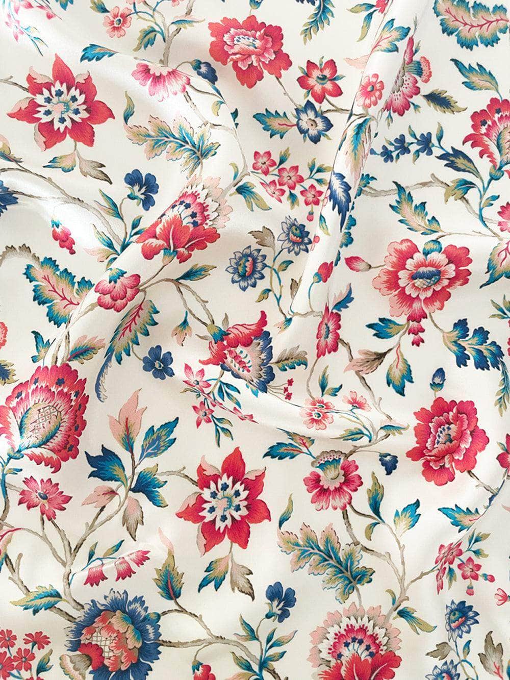 Reversible Silk Ruffle Edge Heirloom Quilt Made With Liberty Fabric Eva Belle & Jannah