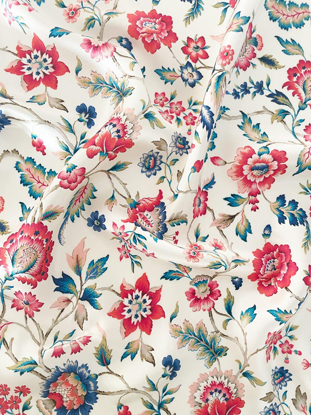 Reversible Silk Ruffle Edge Heirloom Quilt Made With Liberty Fabric Eva Belle & Jannah