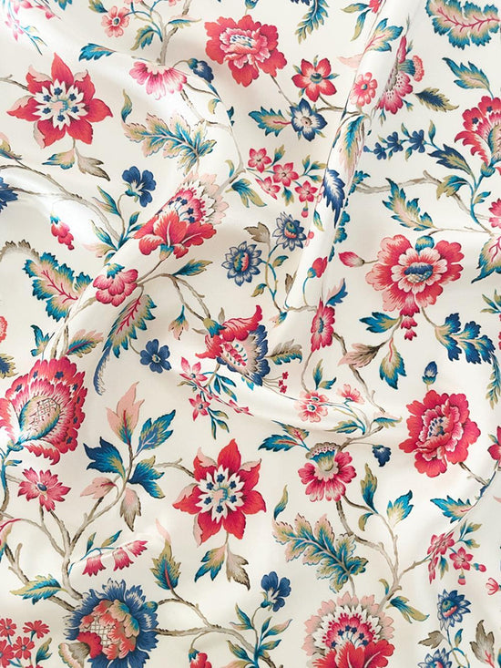 Reversible Silk Ruffle Edge Heirloom Quilt Made With Liberty Fabric Eva Belle & Jannah