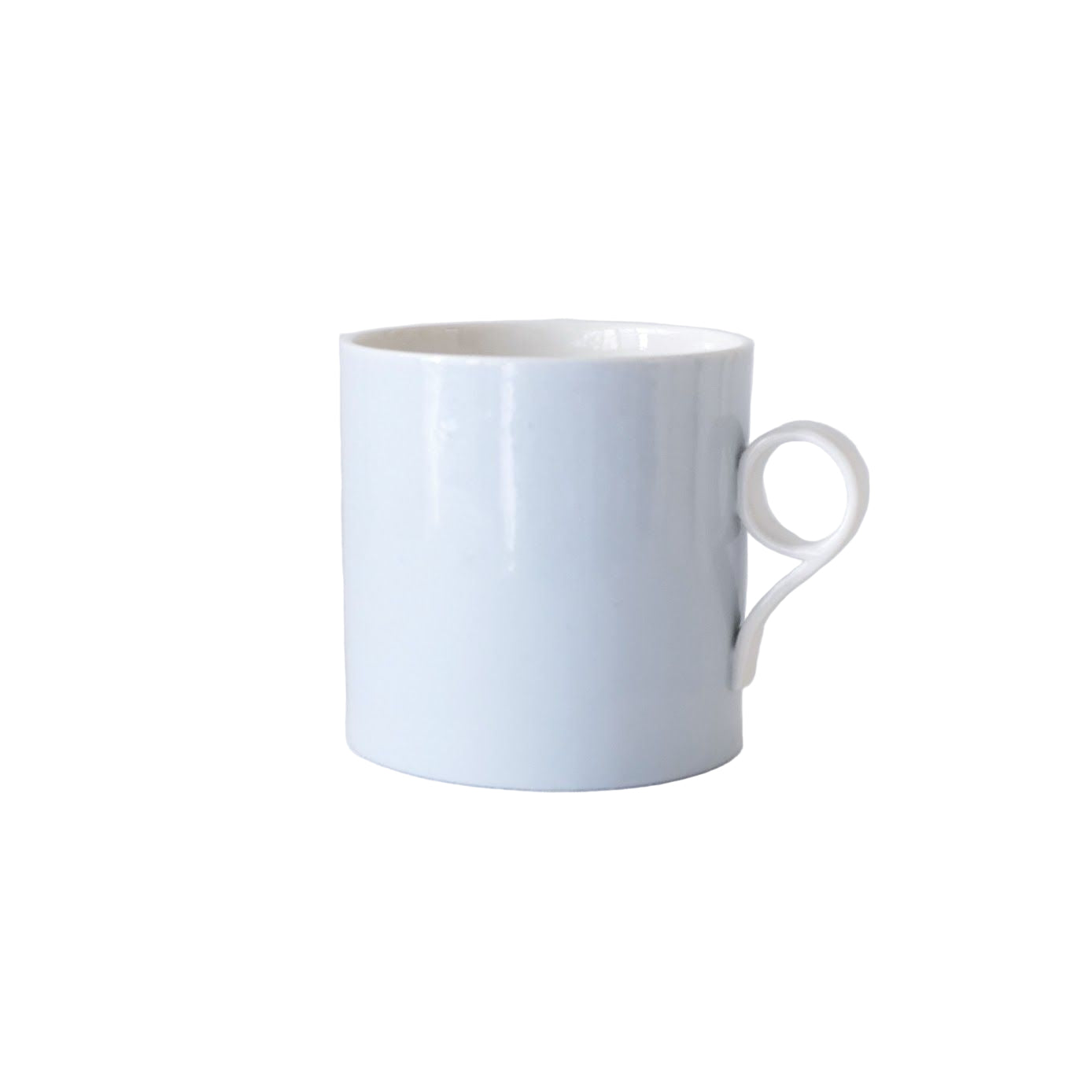 Large Mug in Pale Blue - Loop Handle